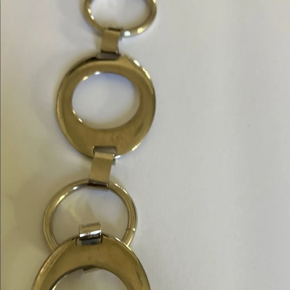 Vintage silver 90s Y2K Link metal belt